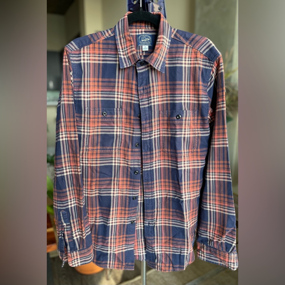 J CREW NY mens The Sporting Life Outfitter Long sleeve button down causal shirt